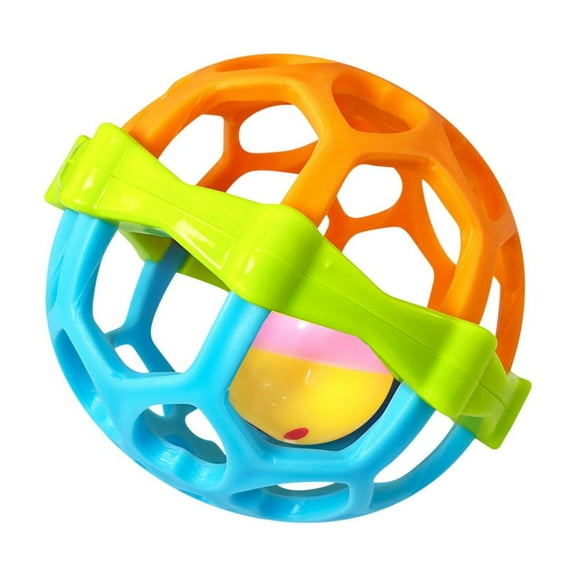 JVBTVB Toys, Can Be Boiled to Soothe Early Childhood Education Fitness Soft Rubber Animals Grip Balls Shaking Bells ToyHoliday Gifts