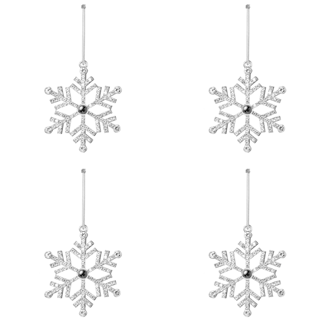 Adorno Navidad Con Forma Copo Nieve Imagen en El Interior para Del