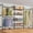 Black, variant on Timate X3 Expandable Heavy Duty Wall Mounted Clothes Rack with Basket, Industrial Pipe Closet System for Walk-in Closet, Black Wardrobe Organizer