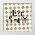 thumbnail image 1 of Shamp, Cindy 26x26 White Modern Wood Framed Museum Art Print Titled - Live Simply, 1 of 4