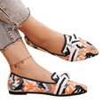 thumbnail image 6 of Domzle Women's Slip-on Loafers Soft Dress Flats | Comfort Breathable Knit Fabric,Arch Support,Slip-Proof,Bendable,Walking,Office Work,Driving,Travel Shoes Saffron, 6 of 8