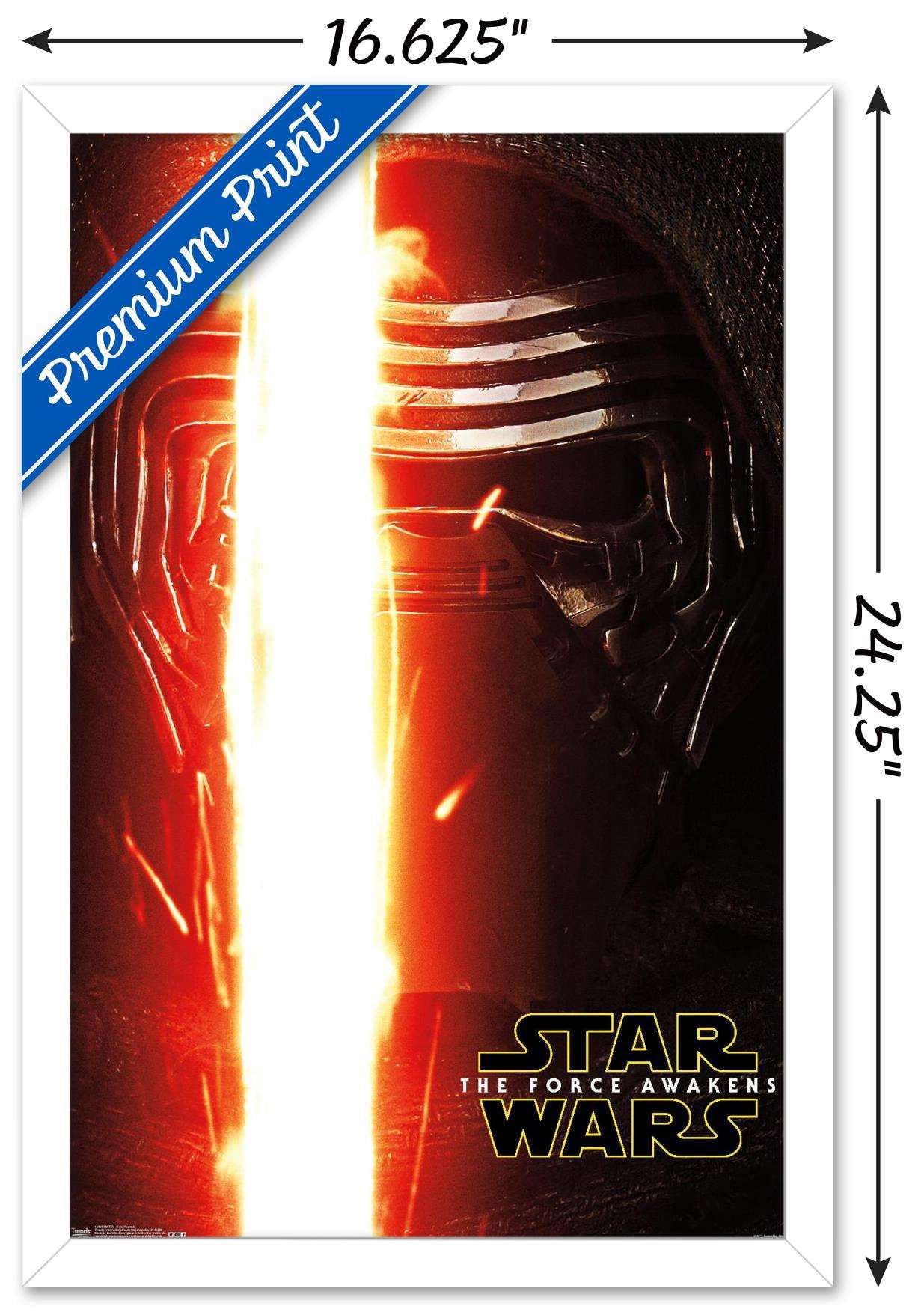 Star Wars: The Force Awakens - Kylo Portrait Wall Poster, 14.725" x 22.375", Framed