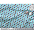 thumbnail image 2 of Soimoi Blue Cotton Voile Fabric Colorful Dots Fabric Prints By Yard 42 Inch Wide, 2 of 3