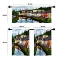 thumbnail image 4 of LALILO Kitchen Curtains and Valances Set of 3 36" Beautiful Window Treatment Tiers for Window Decor, 4 of 5