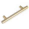 thumbnail image 2 of LEEDIS Brushed Brass Cabinet Round Bar Handle Cabinet Hardware Handle, 2 of 8