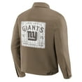 thumbnail image 3 of Men's Darius Rucker Collection by Fanatics Tan New York Giants Trucker Full-Button Jacket, 3 of 6