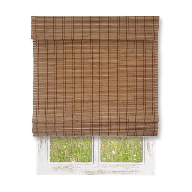 ITY International - Bamboo Window Roman Shade, Cordless, 48" x 72", Brown