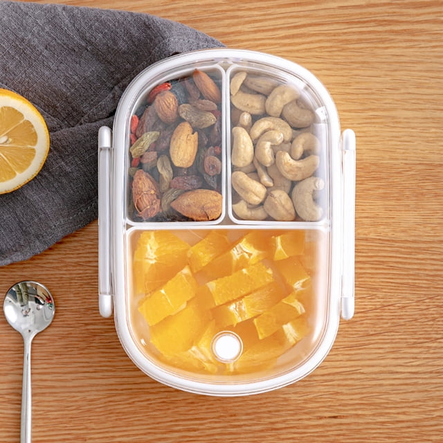 Dvkptbk Portable Folding Microwave Portable Compartment Lunch Box Container Leakproof School Food Box Home & Garden