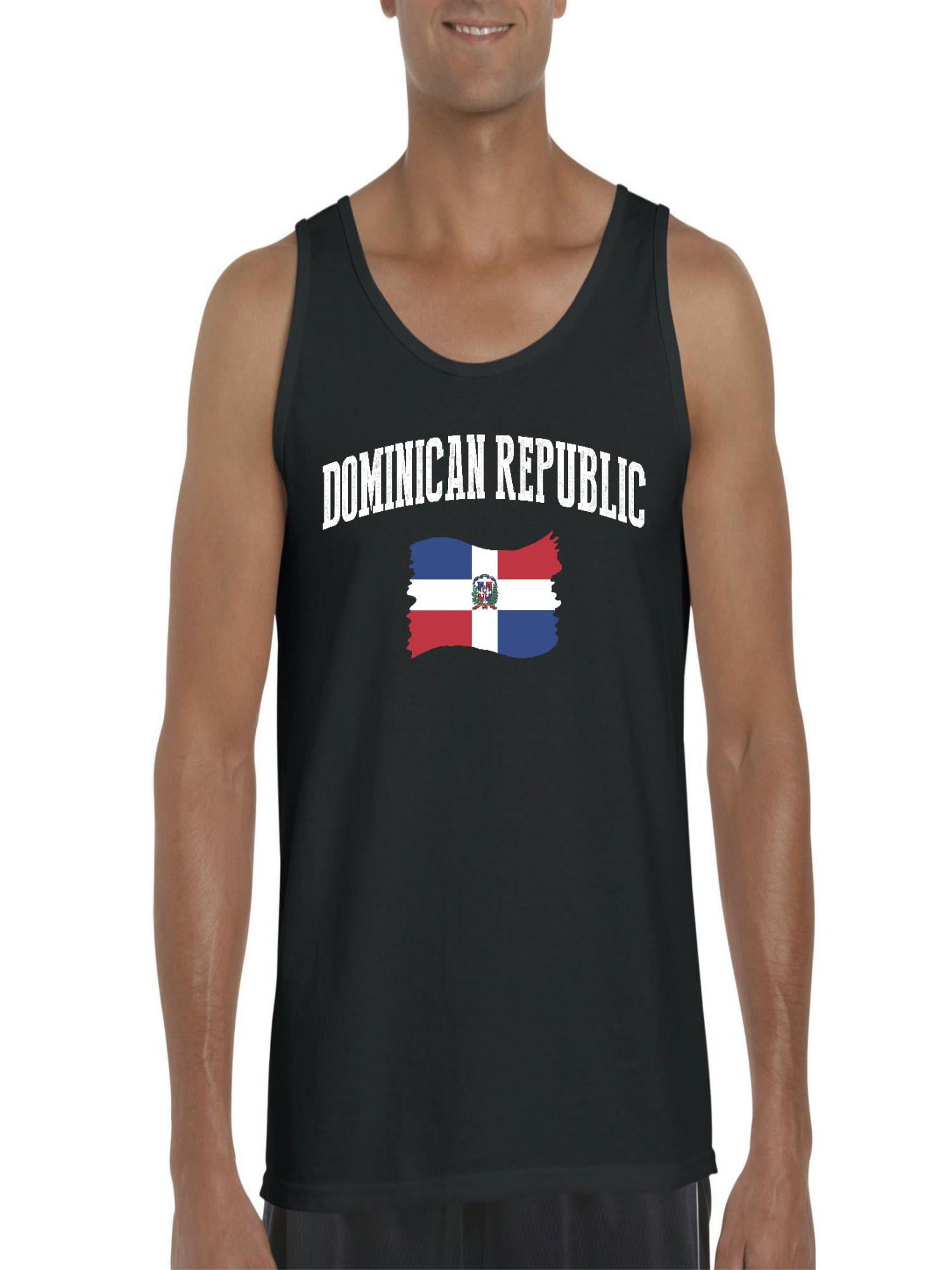 Dominican Republic Flag Country Chest Tank Top Shirt 