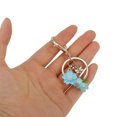 thumbnail image 5 of Unique Bargains 1 Pc Handbag Charms Keychains Durable Flower Bag Accessories Blue Gold Tone, 5 of 5