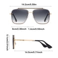 thumbnail image 2 of Beach Sunglasses Stylish Gradient Lens Unisex Fashion Sun Glasses for Outdoor Daily Wear, 2 of 2