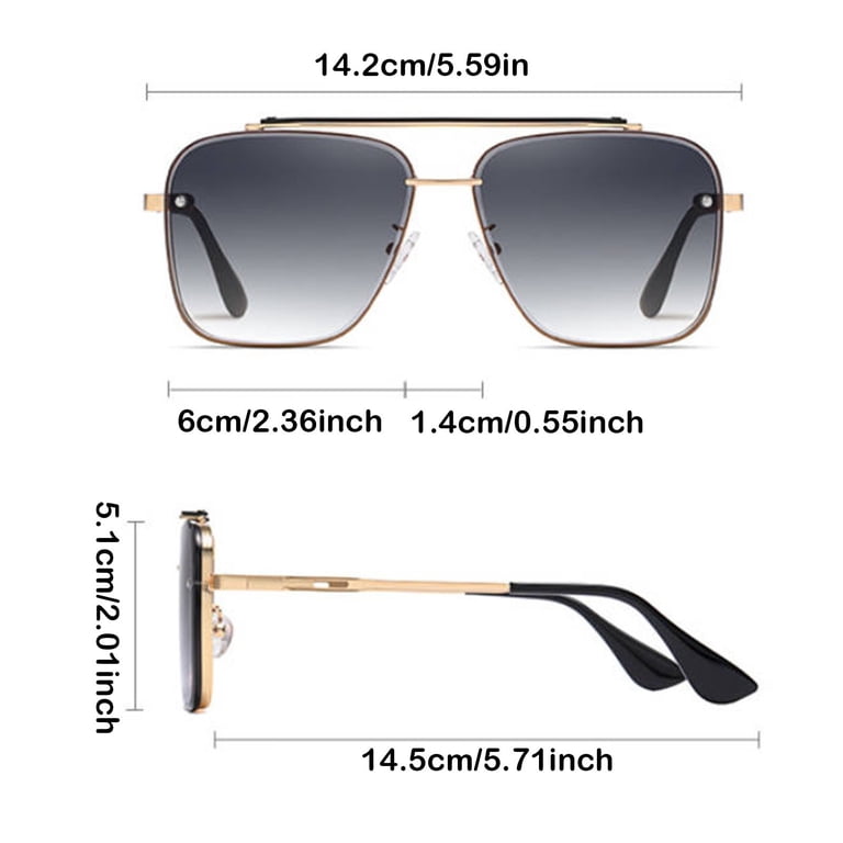 Square Frame Gradient Tint Sunglasses Square Frame Gradient Tint Sunglasses main image 2