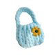 thumbnail image 1 of Bolso de crochet para mujer, con asa superior, elegante y suave, para fiesta de trabajo. azul, 1 of 9