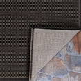 thumbnail image 3 of Couristan 7.5' x 7.5' Patterned Saddlestitch Square Area Throw Rug - Brown and Beige, 3 of 9