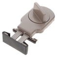 thumbnail image 5 of Niceauty Sliding Window Lock Brown Aluminum Alloy Rubber Home Safety Ventilation, 5 of 8