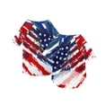 thumbnail image 2 of Small Dog Clothes, Patriotic American Flag Dog Shirt, Lightweight Pet T-Shirt for Medium Large Dogs, Fourth of July Outdoor Wear, Sky Blue Single Pack, 2 of 5
