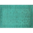 thumbnail image 1 of Ahgly Company Indoor Rectangle Oriental Turquoise Blue Industrial Area Rugs, 2' x 4', 1 of 4