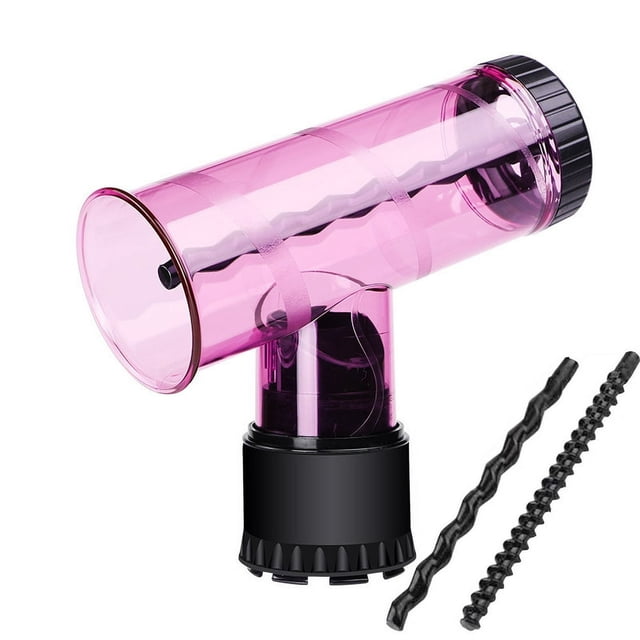 Brosses Ventilateurs, Sèche-Cheveux à Boucles d'Air, Diffuseur de Rouleau à Rouleau, Diffuseur de Boucles d'Air avec 2 Bâtons de Boucles (Violet)