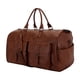 thumbnail image 2 of Bolsa de lona para ropa, bolso de fin de semana, bolso de hombro portátil, bolso grande multiusos Marrón, 2 of 9