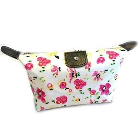Portable Travel Cosmetic and Toiletries Organizer Bag Pouch With Zipper For Women