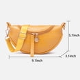 thumbnail image 4 of KAWELL Saddle Shoulder Bag for Women Trendy Small Crossbody Bag PU Leather Clutch Purse Zipper Closure Handbags, 4 of 6