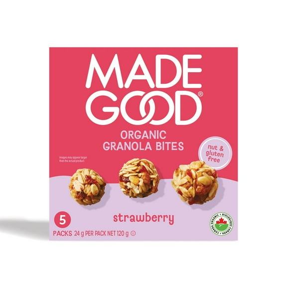 MadeGood Bouchée granola Pépites de chocolat Boîte de 5 sachets