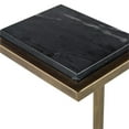 thumbnail image 4 of Uttermost Contemporary Metal Accent Table with Marble Top in Gold/Black, 4 of 5