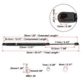 thumbnail image 2 of Unique Bargains 2pcs 20inch 120Lb Universal Lift Supports Struts Shocks Gas Spring for Car Boat RV, Black, 2 of 8