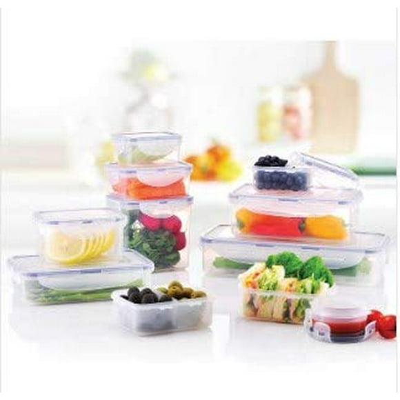 LOcK & LOcK HPL805S11 Easy Essentials Food Storage container Set, clear - 22 Piece