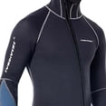 thumbnail image 2 of Traje de neopreno con capucha para hombre, protector con alta, con cremallera frontal, portátil, 3 mm completo Gris XXXL kusrkot Traje de neopreno con capucha, 2 of 2