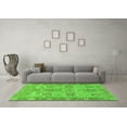 thumbnail image 3 of Ahgly Company Indoor Round Abstract Green Modern Area Rugs, 3' Round, 3 of 4