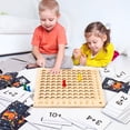 thumbnail image 2 of Wooden Math Multiplication Board Toy Montessori Math Learning Table Educational Toys, 2 of 8