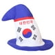thumbnail image 1 of KAKOWELY Sombrero de fiesta con la bandera de Corea del Sur, gorro de felpa puntiagudo, gorro novedoso, gorro divertido para fiesta., 1 of 4