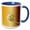 Blue/White, variant on 3drose, Gold Disco Ball Retro Music Vector Illustration, 11oz Mug