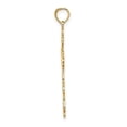 thumbnail image 2 of 14K Polished Lace Trim Cross Charm K8446, 2 of 3