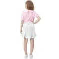thumbnail image 4 of 2025 Girl's Denim Skirts Elastic Waist Pleated Toddler Girls Jean Skirt, 4 of 5