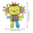 thumbnail image 2 of Baby Comfort Doll Soft Soothing Sensory Tag Plush Toy With Built-In Rattle, Super Soft Crystal Plush For Newborns And Toddlers, Interactive Tags For Early Development And Birthday, 2 of 7