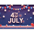 thumbnail image 4 of Red White Blue Fourth of July Celebration Banner Independence Day Patriotic Holiday Decor Fireworks Design for Outdoor Decoration Party Event, 4 of 8