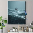 thumbnail image 4 of Storm Ocean Waves Fishing Boat Canvas Print, Living Room Bedroom Kitchen Hallway Decor, 4 of 8