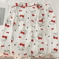 thumbnail image 5 of Cute Hello Kitty Kuromi Sanrio pajamas for women spring and autumn long-sleeved trousers ins style cartoon student home wear set, 5 of 15