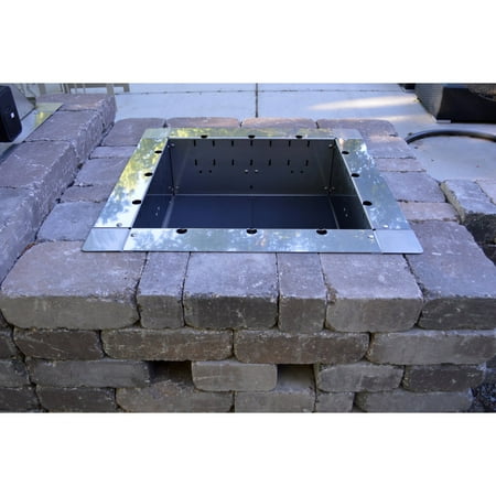 Firebuggz Square Plug N Play Firepit Ring Insert Walmart Com