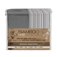 thumbnail image 3 of Safdie & Co. 4-piece Modern Polyester Solid Stripe King Sheet Set in Gray, 3 of 3