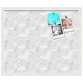 thumbnail image 2 of PinPix 24x20 Custom Cork Bulletin Board Sketch Circles Grey Poster Board Has a Fabric Style Canvas Finish, Framed in Sketch Circles Grey, by ArtToFrames (PinPix-1924), 2 of 6