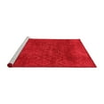 thumbnail image 2 of Ahgly Company Machine Washable Indoor Round Abstract Red Modern Area Rugs, 6' Round, 2 of 4