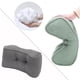 thumbnail image 1 of Cojín de apoyo , cojín de cintura, cojín trasero para silla de juego de asiento de coche Gris-plata Cola almohada de apoyo lumbar, 1 of 7