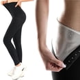 thumbnail image 4 of Soidarity Pantalones de Sauna para mujer, pantalones de chándal, pantalones cortos adelgazantes de cintura alta, mallas de ejercicio de compresión para Uniforme atlético No.1 Soidarity OD016222-01, 4 of 6