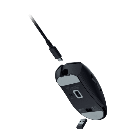 Razer - DeathAdder V3 HyperSpeed Ultra-Lightweight Wireless Optical Gaming Mouse with 100 Hour Battery - Black