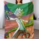 thumbnail image 4 of Manta de Rick & Morty, de varios tamaños, súper suave, de tela con superficie vertical, acogedora y cálida, adecuada para cama, sofá, camping, viajes, para todas las estaciones, ligera y compacta, 55, 4 of 8