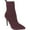 Burgundy, variant on Women's Ankle Boots Stiletto High Heel Boot Pointed Toe Side Zipper Comfortable Stretch Sock Booties