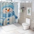 thumbnail image 7 of BCIIG Snowman Snowflake Winter Washable Shower Curtain with Hooks 69"x72, 7 of 7